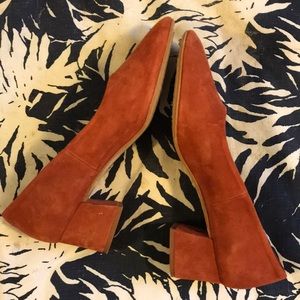 Rust Suede Heels